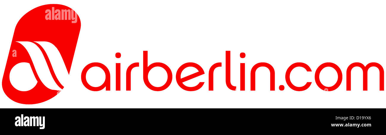 Logo de la compagnie aérienne allemande Airberlin. Banque D'Images