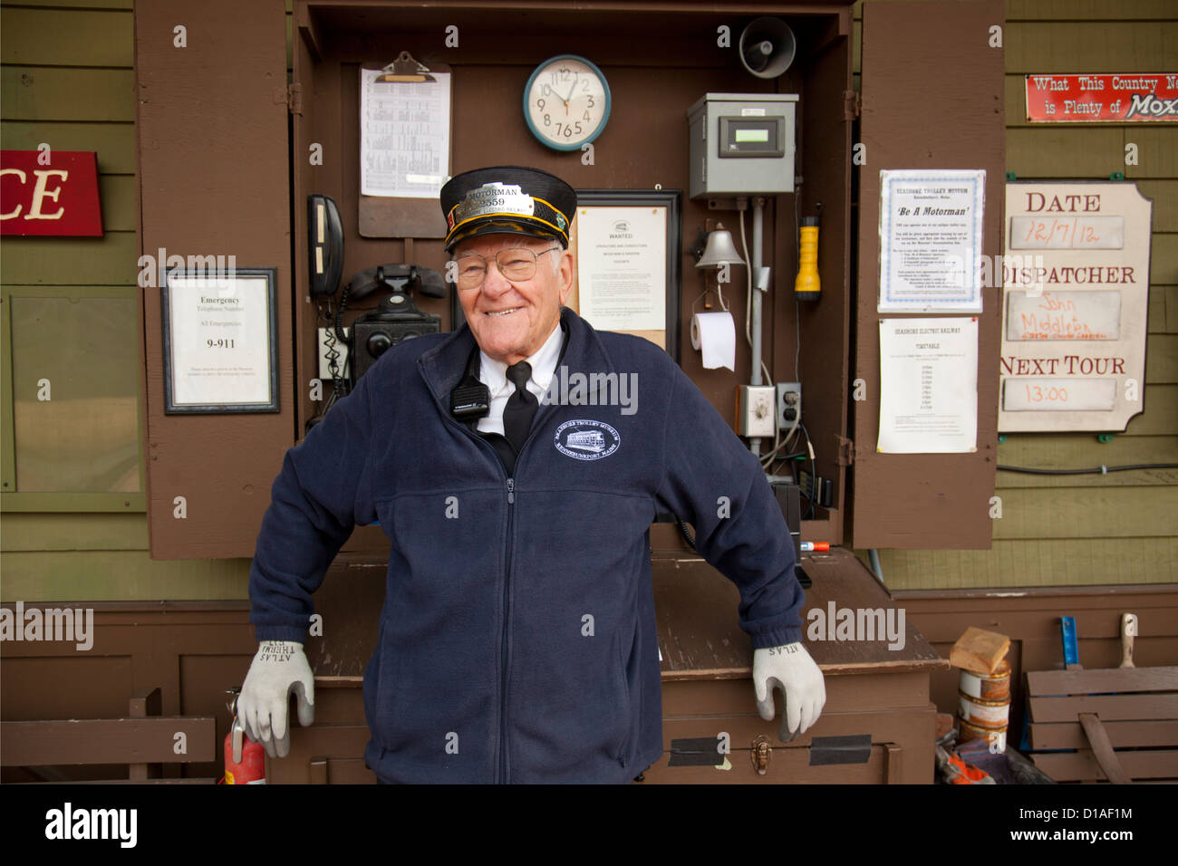 Seashore Trolley museum à Kennebunkport dans le Maine Banque D'Images