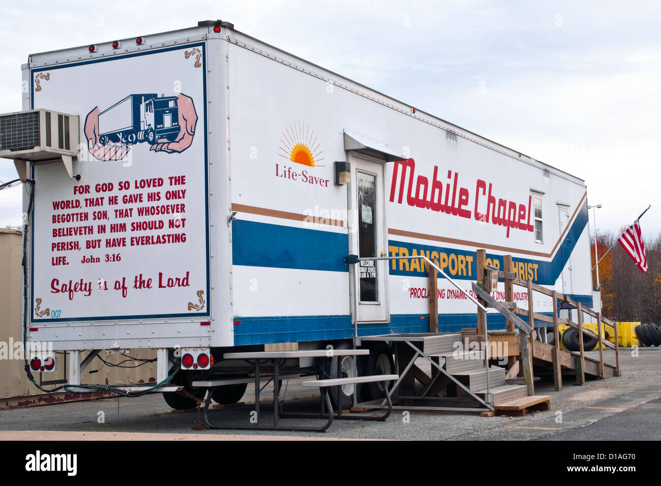 Chapelle Mobile, Centre de service,Virginie, USA Banque D'Images