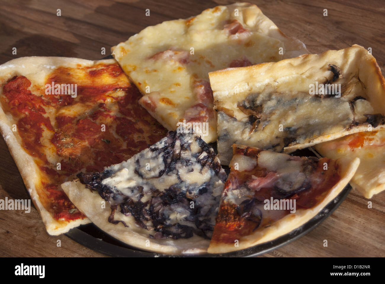 Pizza. gamme de pizza italienne Banque D'Images