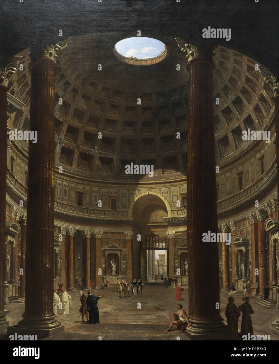 Giovanni Paolo Pannini (1691-1765). Peintre italien. Intérieur du Panthéon, Rome, 1706-1775. L'art du Musée national de Copenhague. Banque D'Images