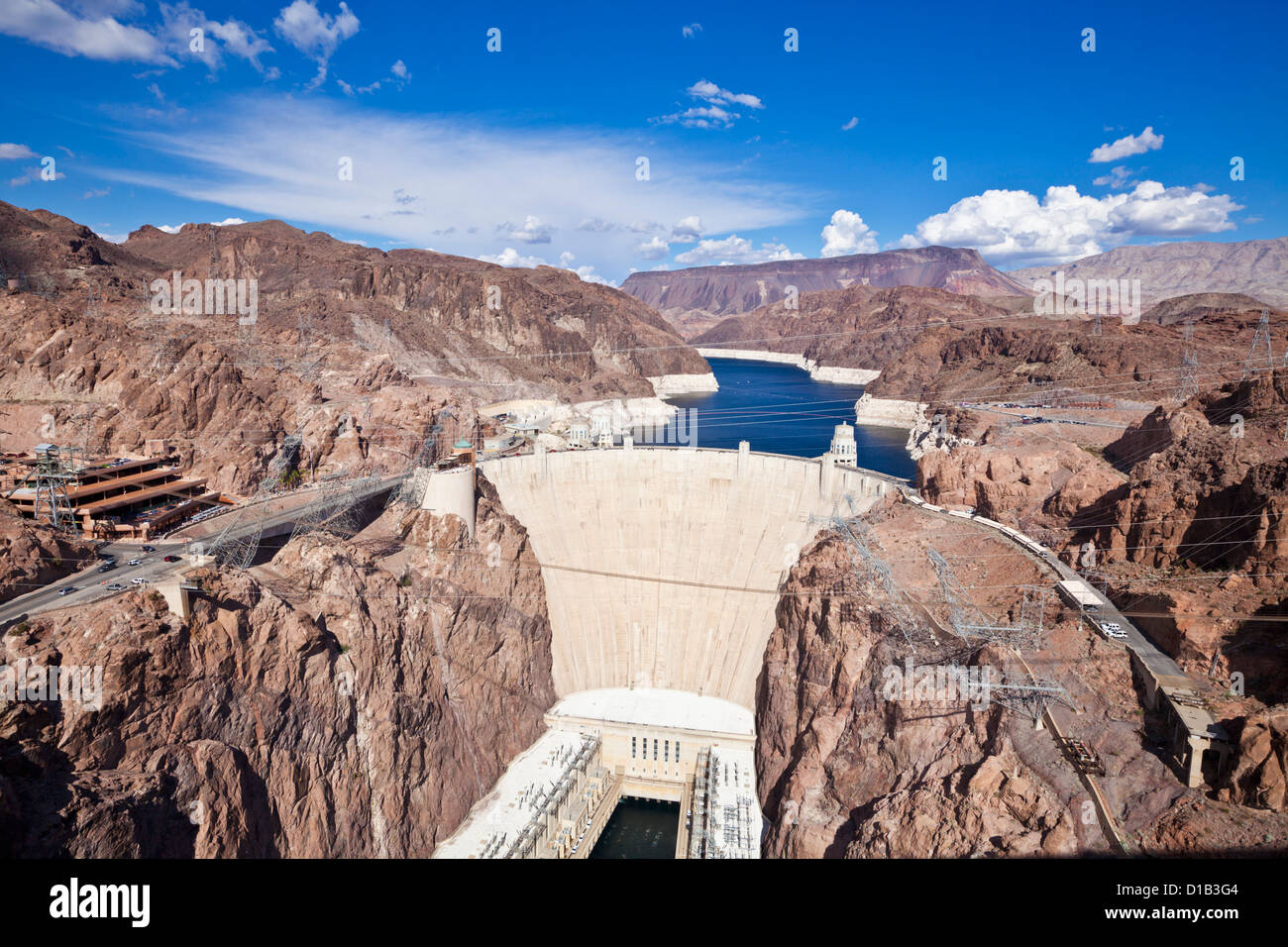 La Hoover de l'énergie hydro-électrique de mur de barrage Arizona Etats-unis d'Amérique Banque D'Images