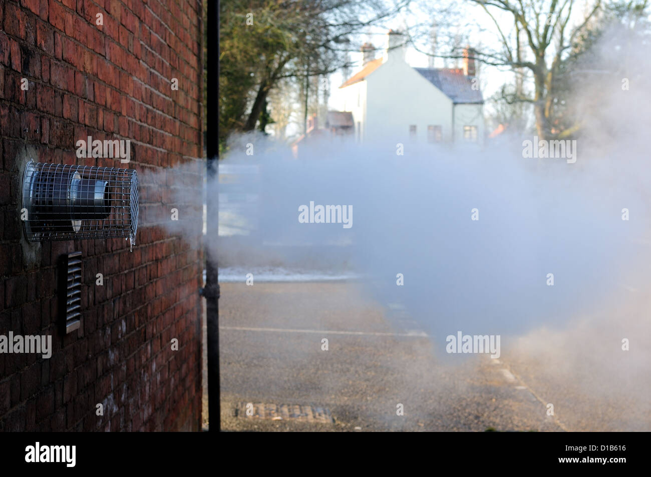 Chaudière à condensation d'aération. Banque D'Images
