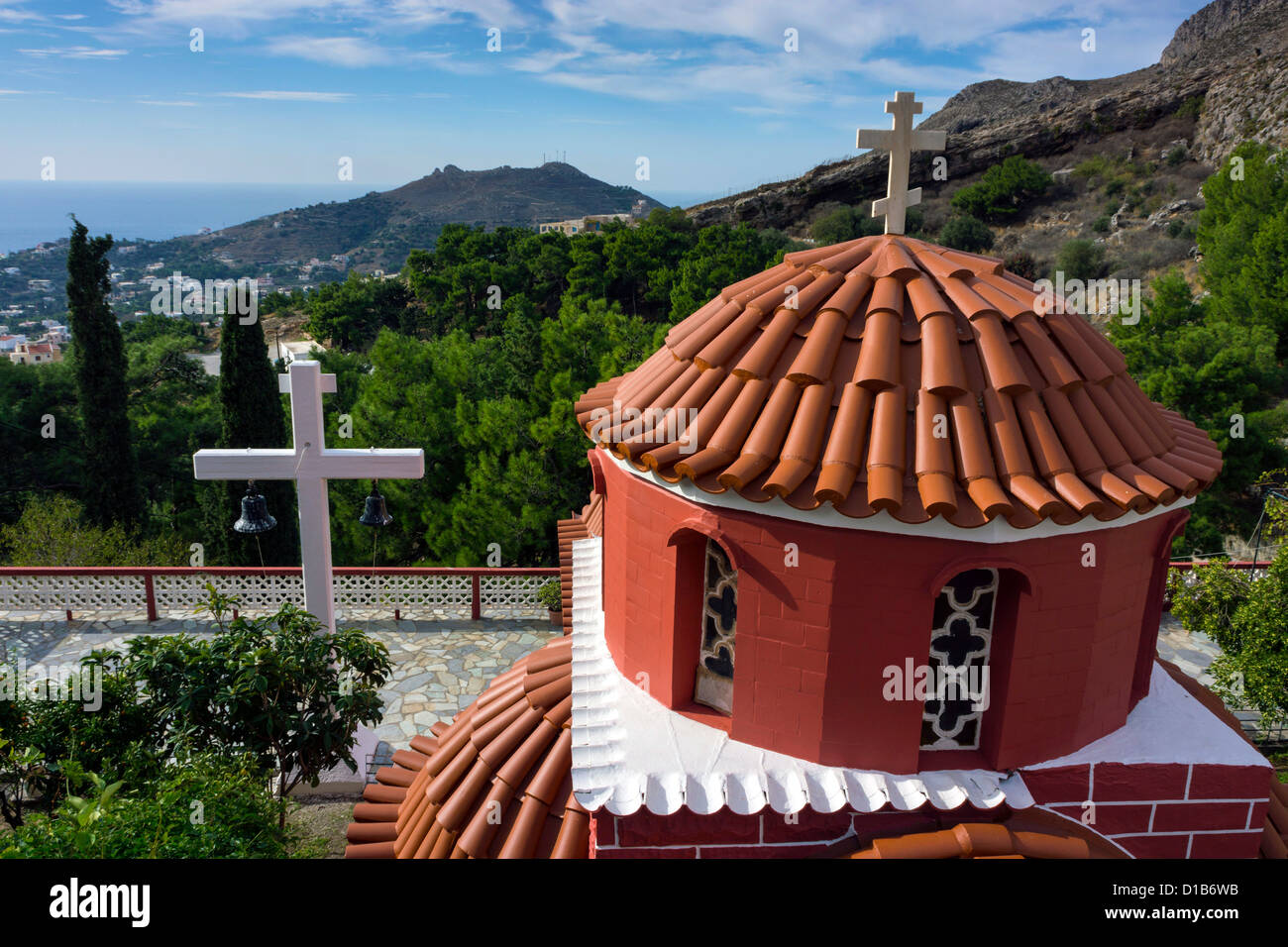 Église orthodoxe grecque, Kalymnos, Grèce Banque D'Images