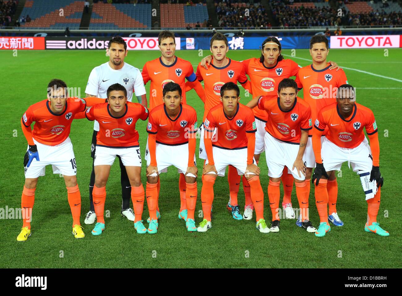 Groupe de l'équipe CF Monterrey (Monterrey), le 13 décembre 2012 - Football  : Football / Coupe du Monde des Clubs de la FIFA Japon 2012, demi-finale  match entre Chelsea FC 3-1 CF