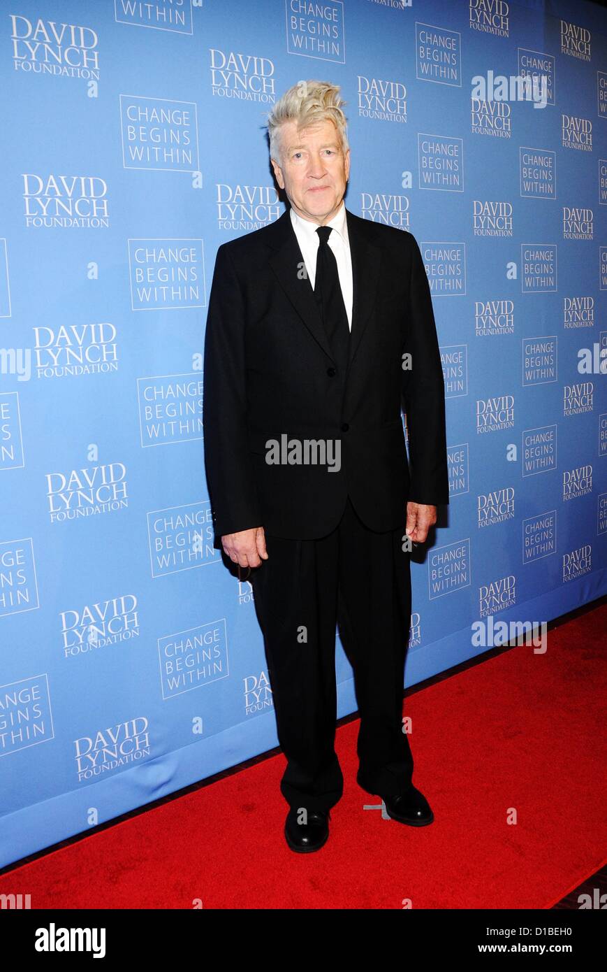 David Lynch aux arrivées de changement commence dans le gala-bénéfice au profit de la Fondation David Lynch, Frederick P. Rose Hall, Jazz at Lincoln Center, New York, NY Le 13 décembre 2012. Photo par : Desiree Navarro/Everett Collection/Alamy live news. USA. Banque D'Images