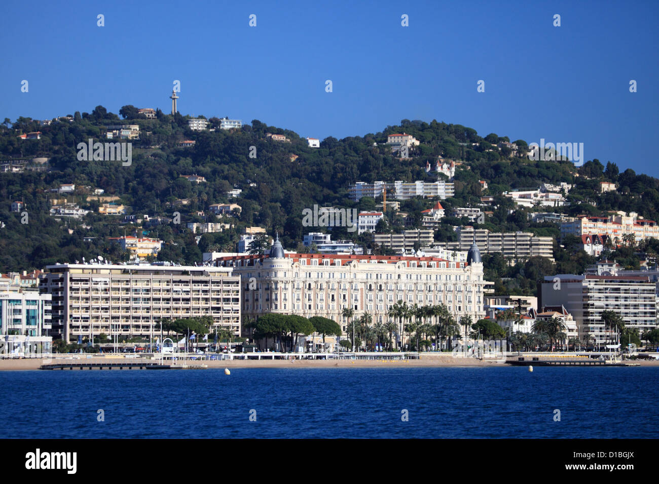 Le Carlton Palace hotel à Cannes Croisette Banque D'Images