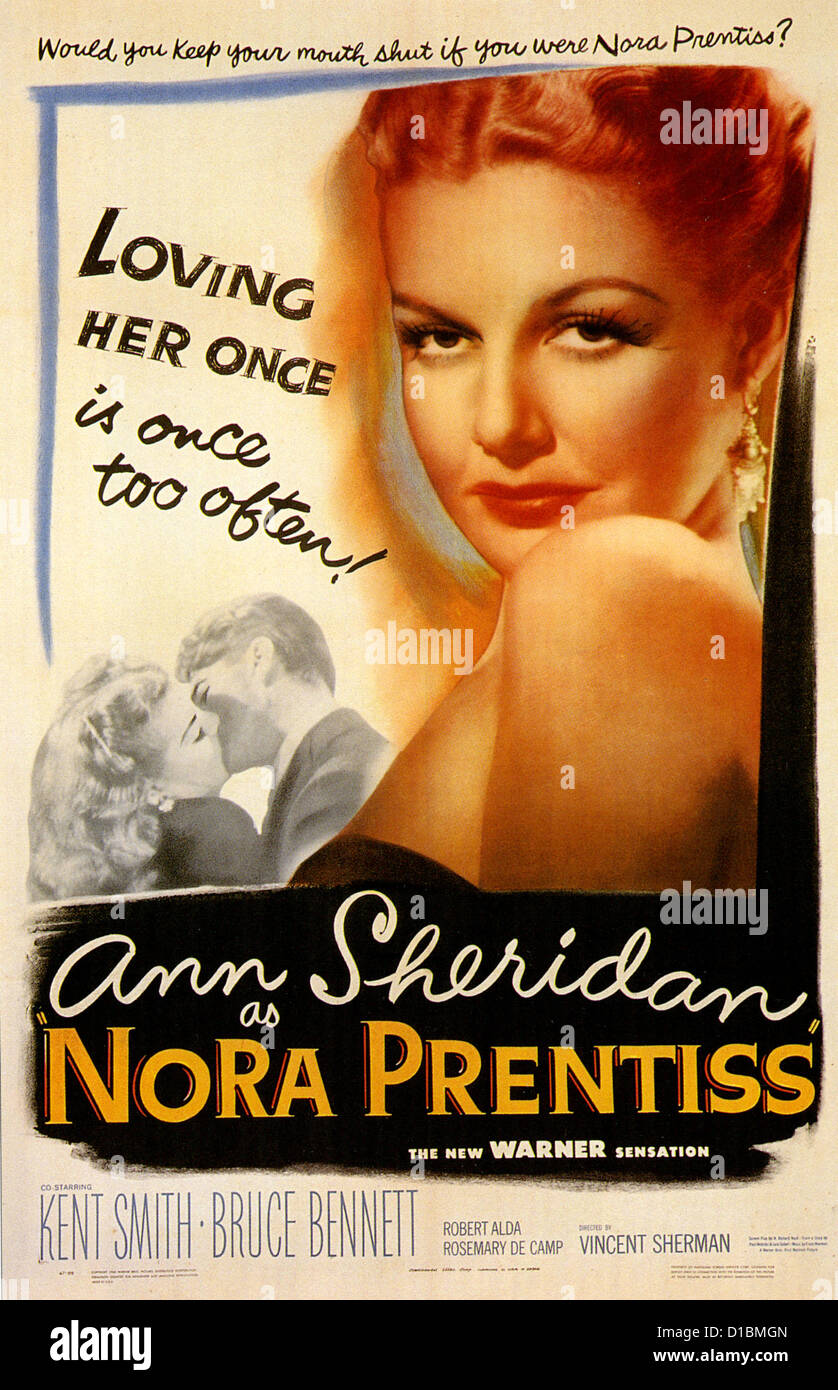 NORA PRENTISS Affiche pour 1947 film Warner Bros avec Ann Sheridan Banque D'Images