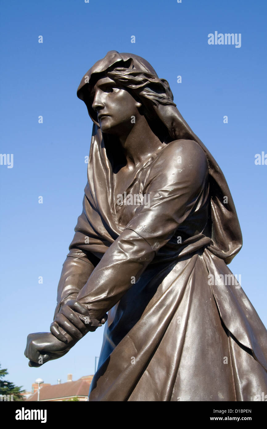 Statue de Lady Macbeth Shakespeare Memorial Stratford Upon Avon Warwickshire Angleterre UK Banque D'Images