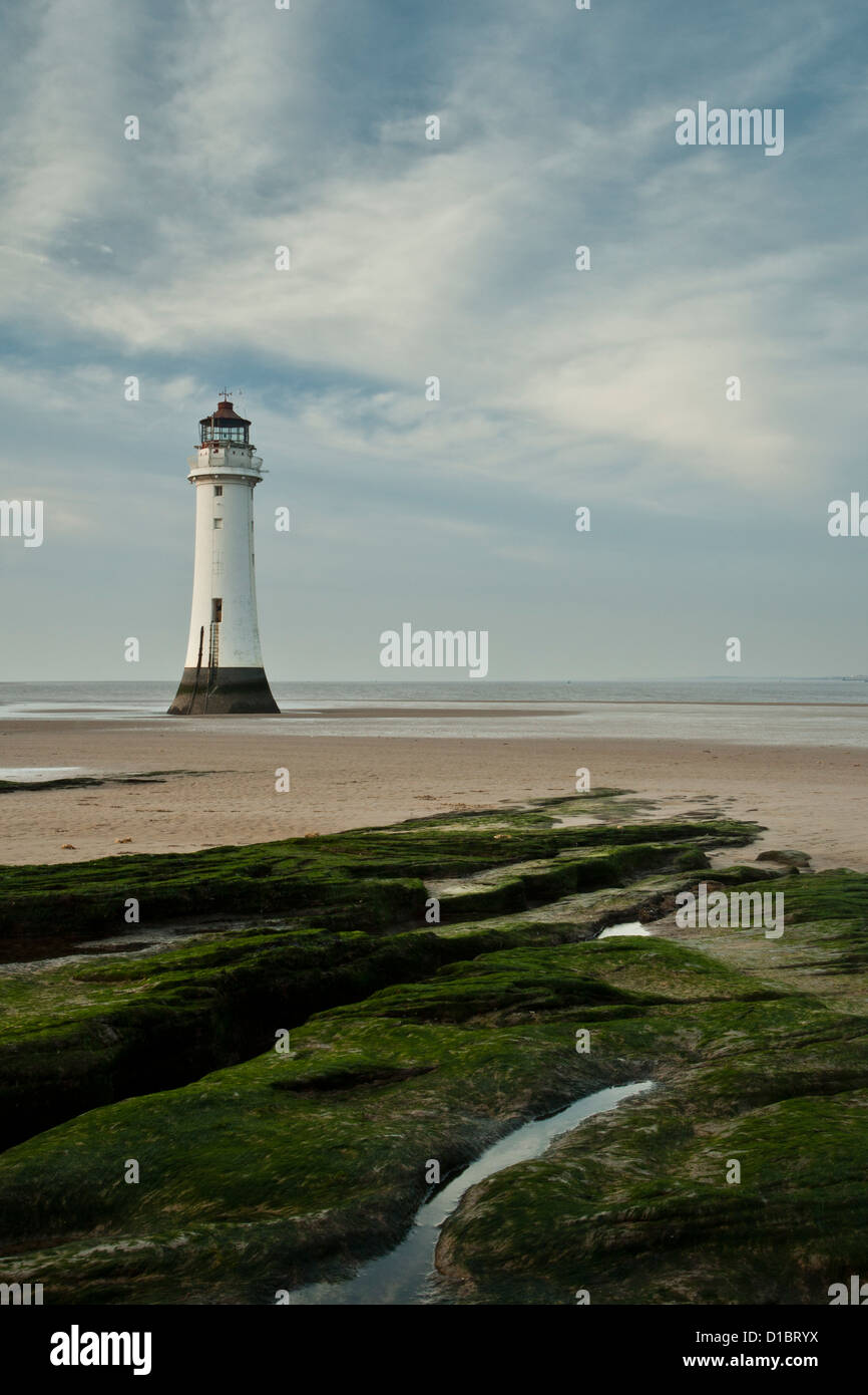Fort Perchaude phare, New Brighton Merseyside Banque D'Images