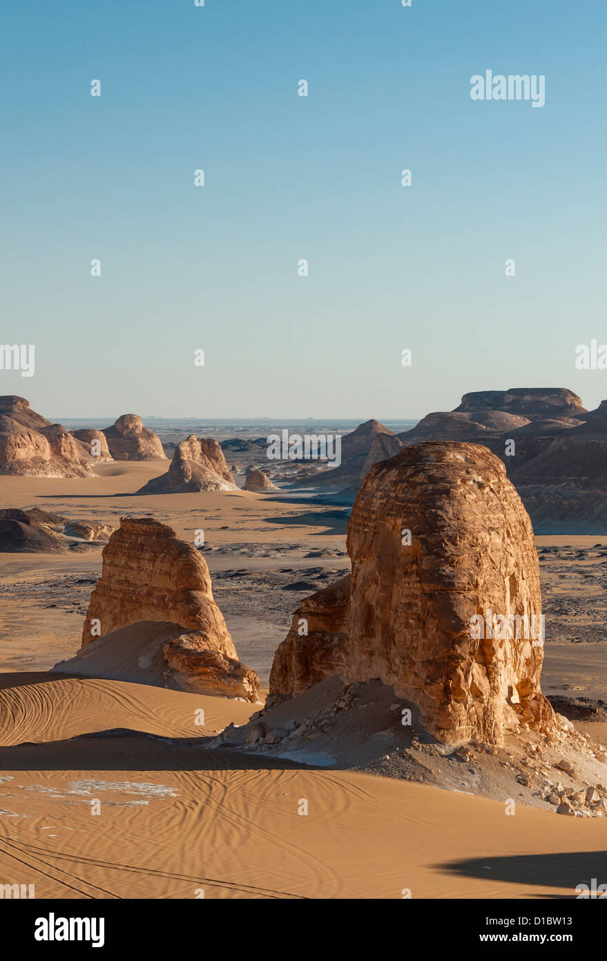 El Akabat (Agabat) Rock Formations, Jamahiriya (Ouest), l'Egypte du désert Banque D'Images