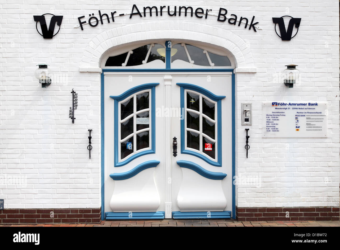 Amrum, brouillard, l'Allemagne, la réception d'Foehr-Amrumer Bank Banque D'Images