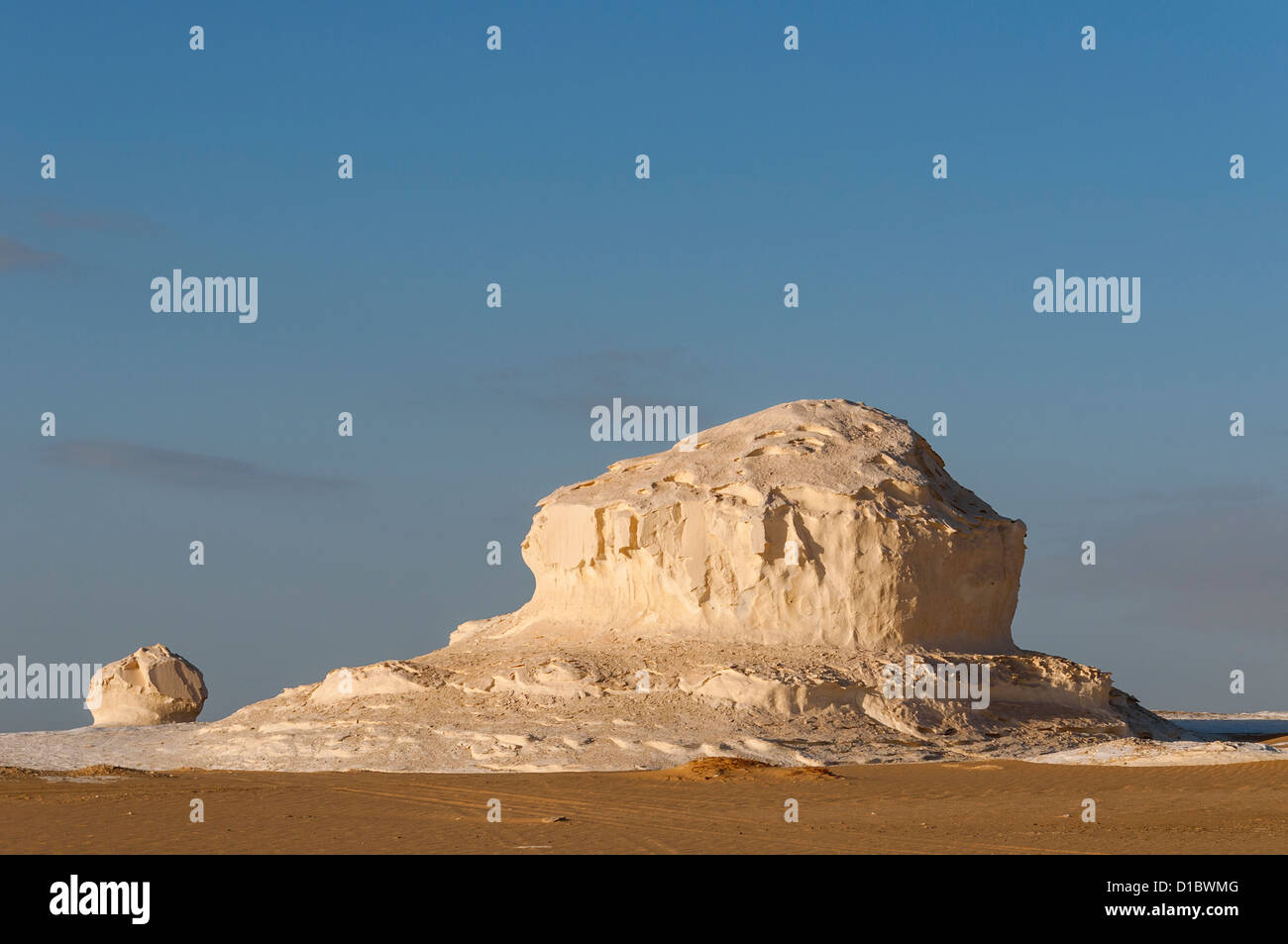 Roches calcaires, le désert blanc (Sahara el Beyda), Égypte Banque D'Images