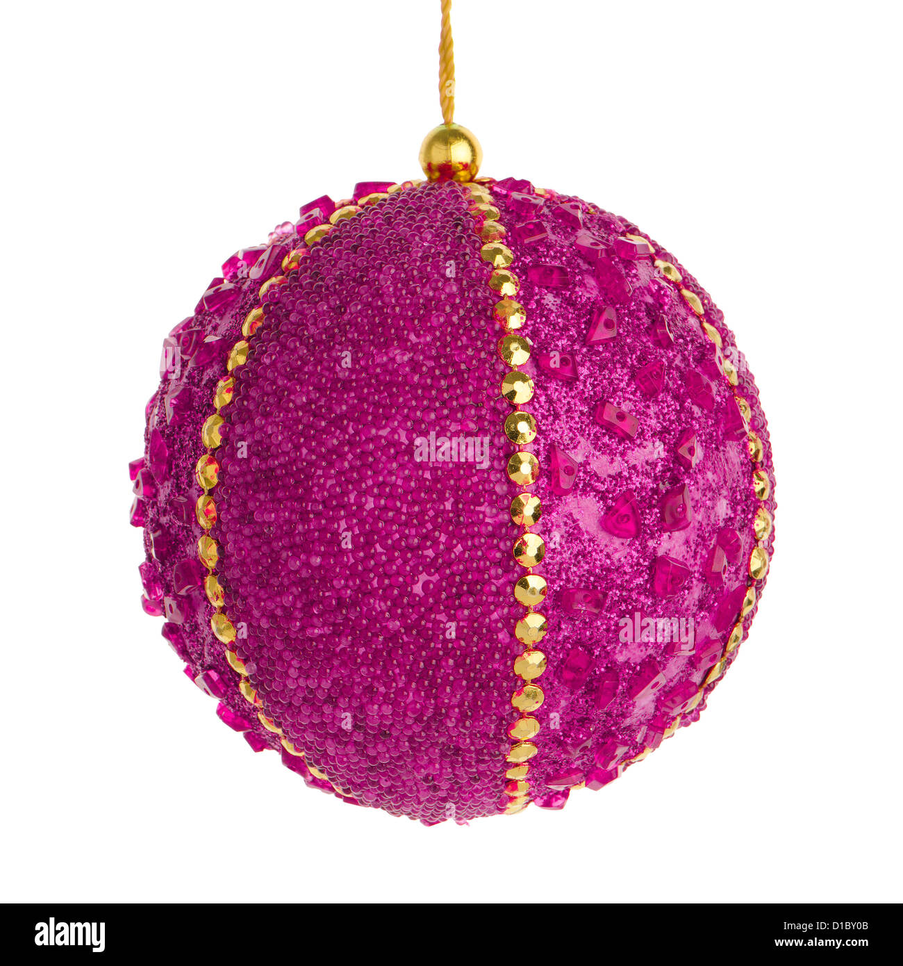 Grosse Boule de Noël violet décoration isolé sur fond blanc Photo Stock -  Alamy