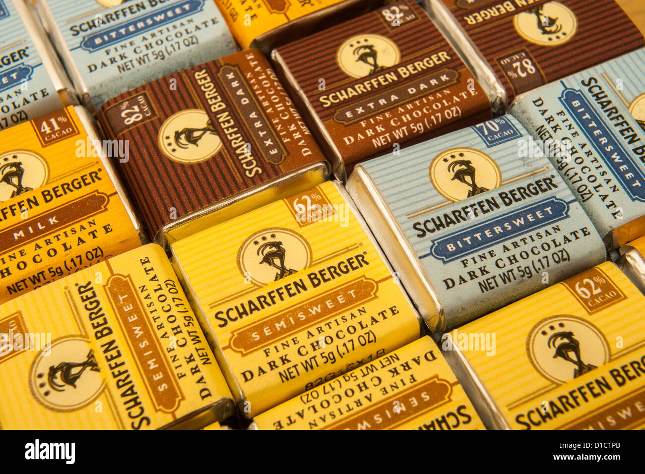 Scharffen Berger filiale Hershey fait la promotion de leurs produits au  chocolat Photo Stock - Alamy