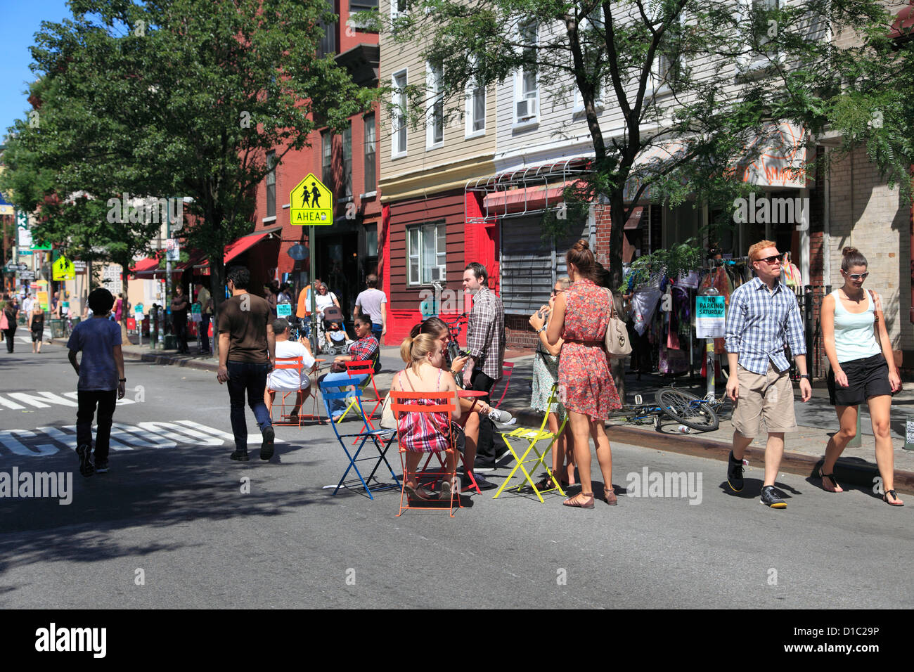 Bedford Avenue, Williamsburg, Brooklyn, New York City, USA Banque D'Images