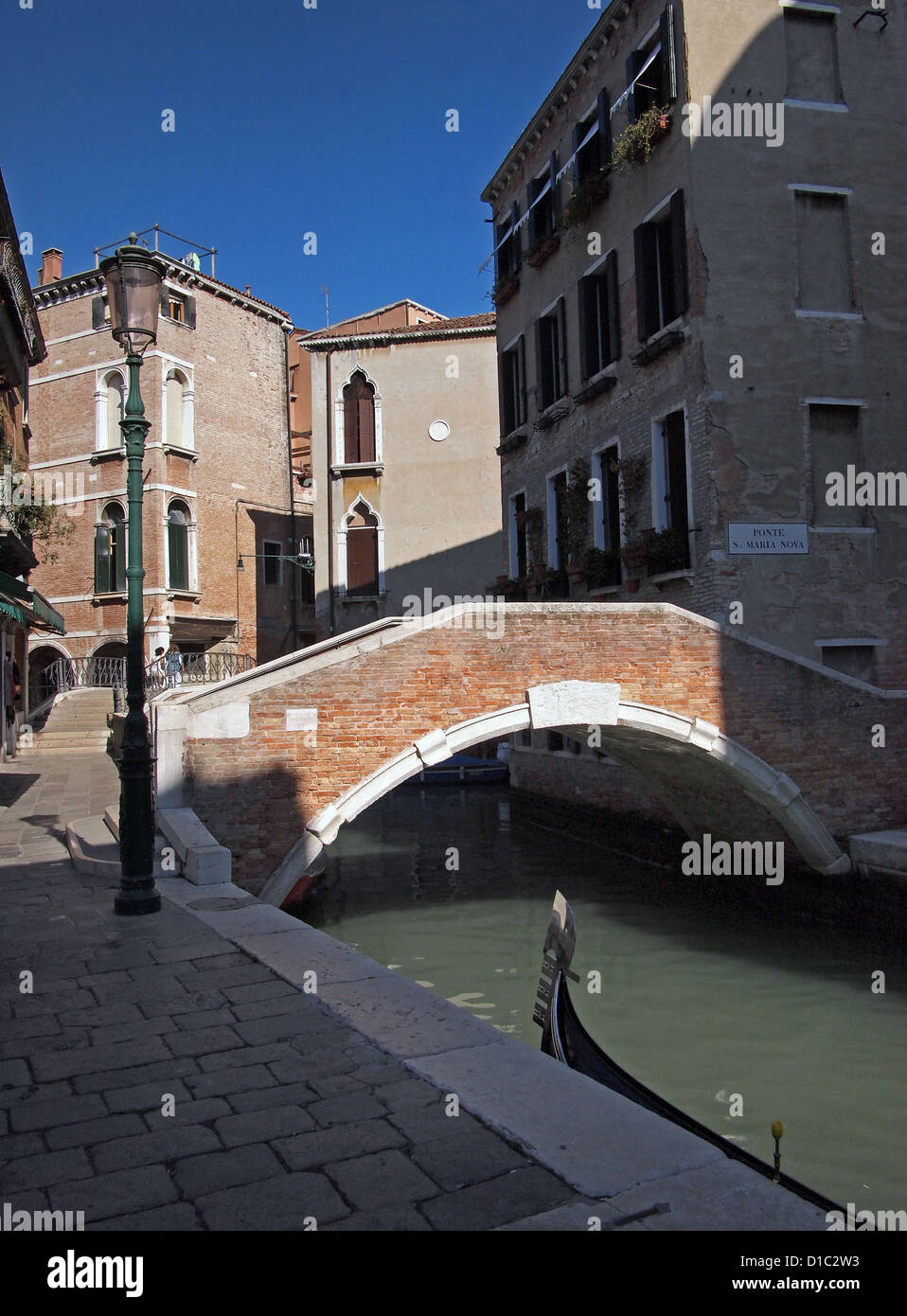 Venise - pont Santa Maria Nova Banque D'Images