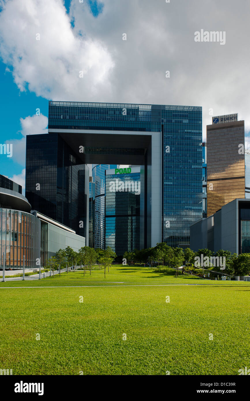 De nouveaux immeubles à bureaux du gouvernement de Hong Kong à Hong Kong Admiralty Tamar Banque D'Images