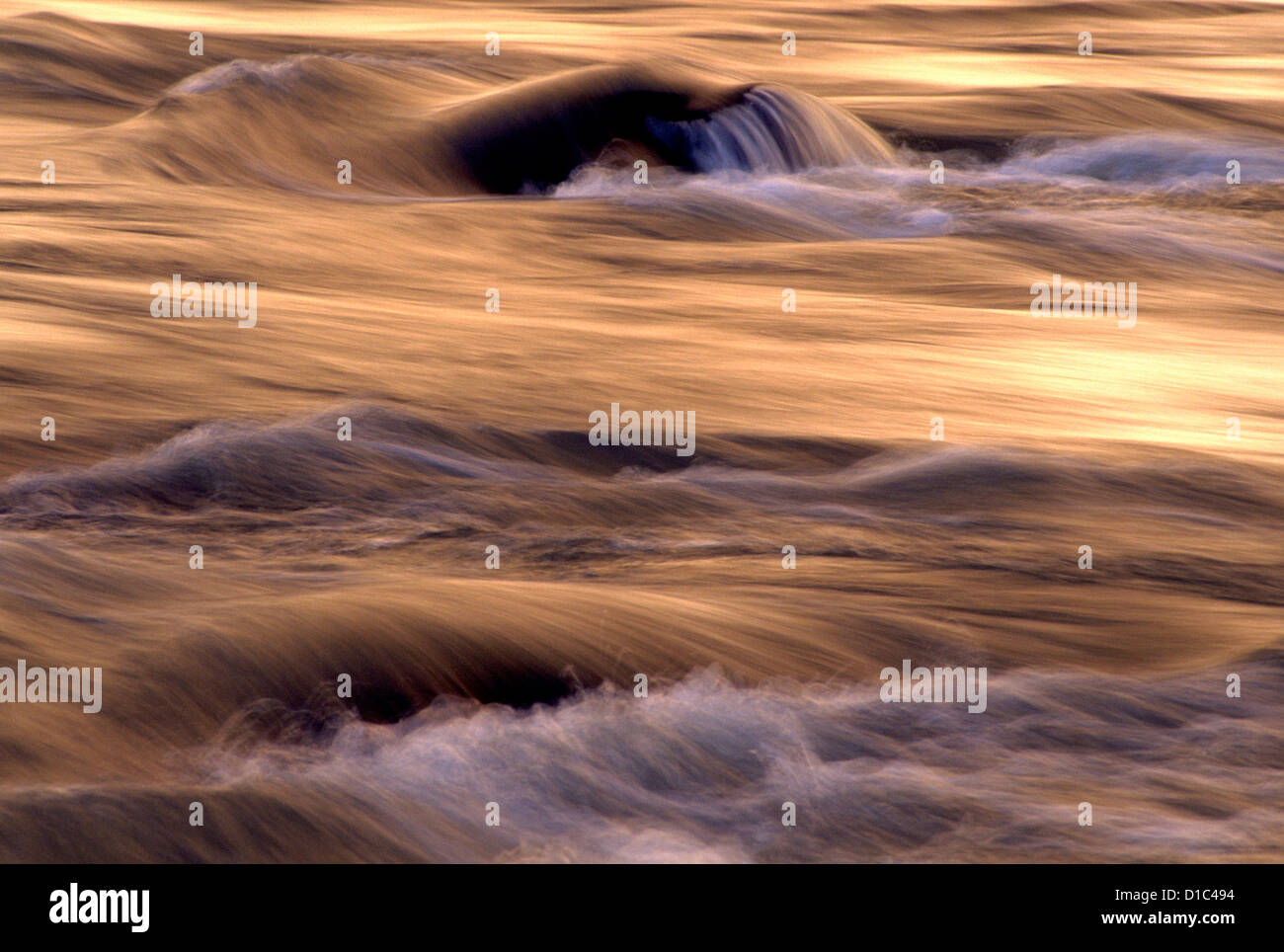 Coucher du soleil baisse Owyhee River près de Montgomery Rapids Banque D'Images