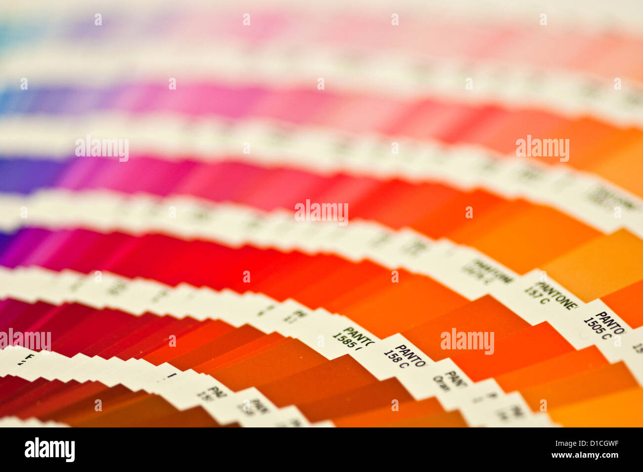 Pièce promotionnelle couleur Pantone Banque D'Images