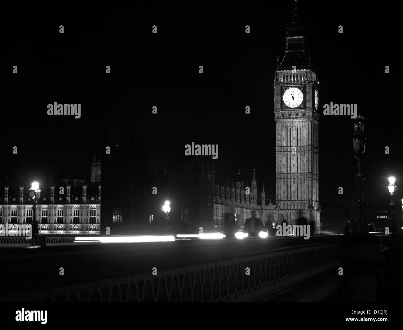 Vue sur le pont de Westminster, Big Ben clock tower et le Palais de Westminster (Parlement), UNESCO World Heritage Site. Banque D'Images