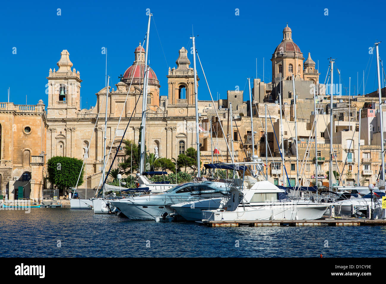 Le port de Malte, Vittoriosa Banque D'Images