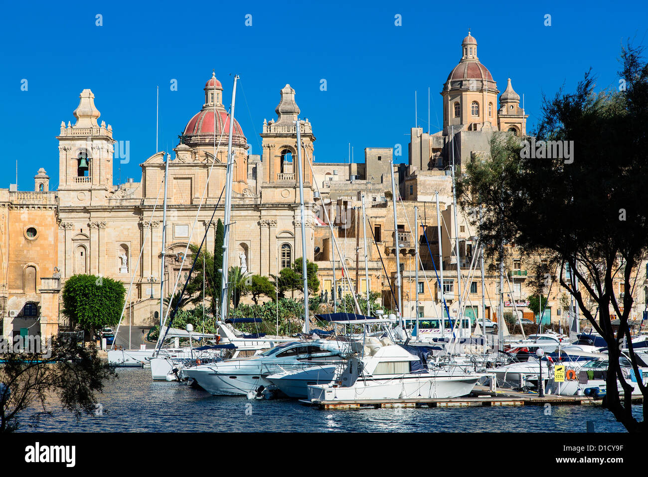 Le port de Malte, Vittoriosa Banque D'Images