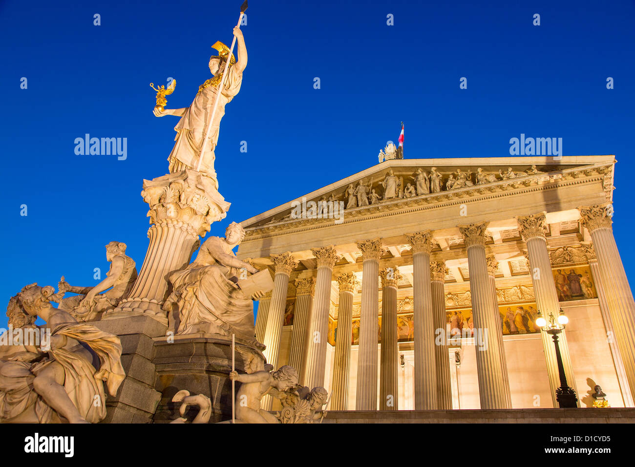 L'Autriche, Vienne, le Parlement de l'Autriche Banque D'Images