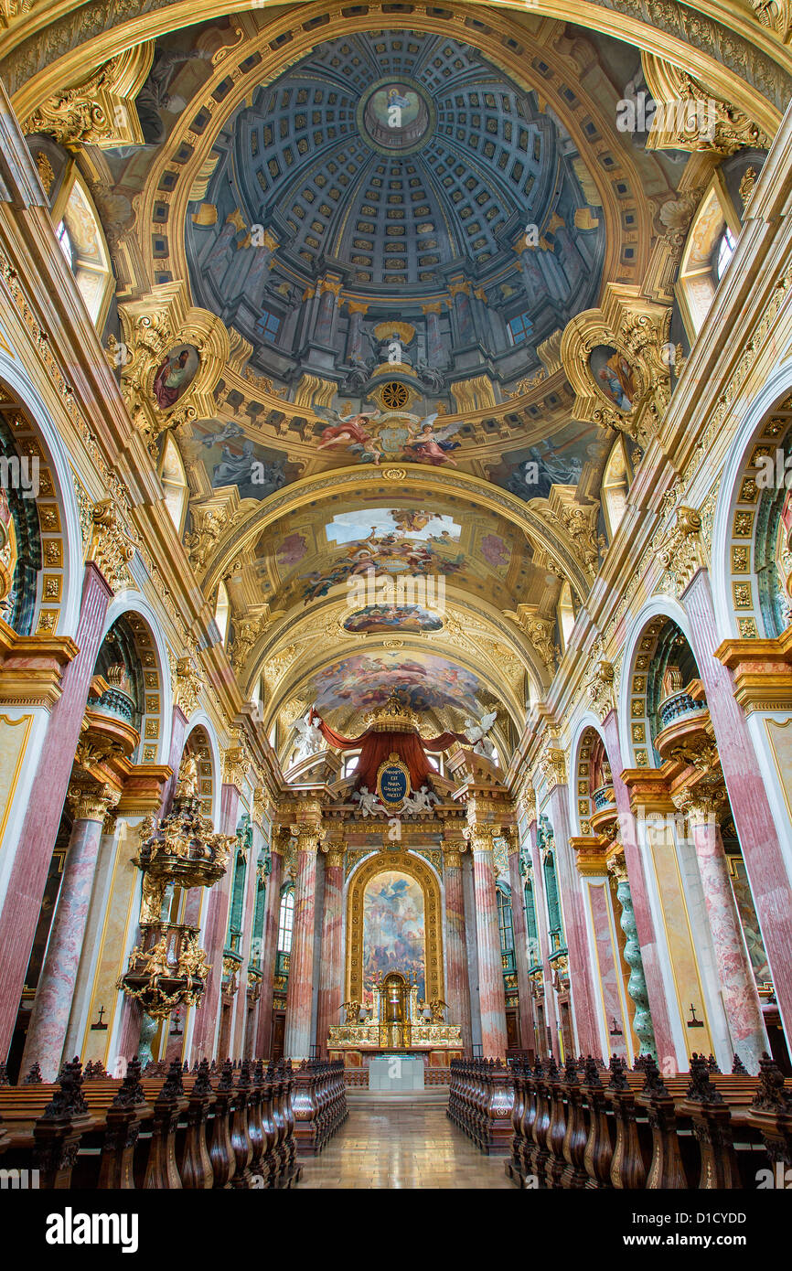 L'Autriche, Vienne, Jesuitenkirche Banque D'Images