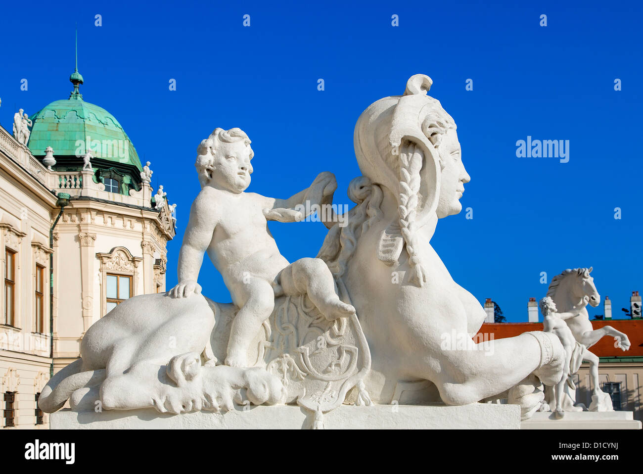 L'Autriche, Vienne, le Palais du Belvédère Banque D'Images