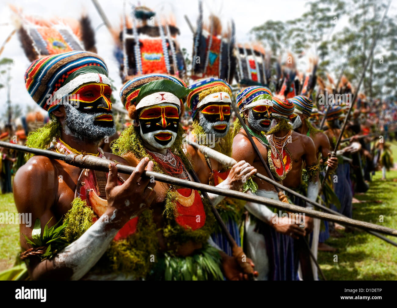 Le mont Hagen sing sing festival, Highlands, Papouasie Nouvelle Guinée Banque D'Images