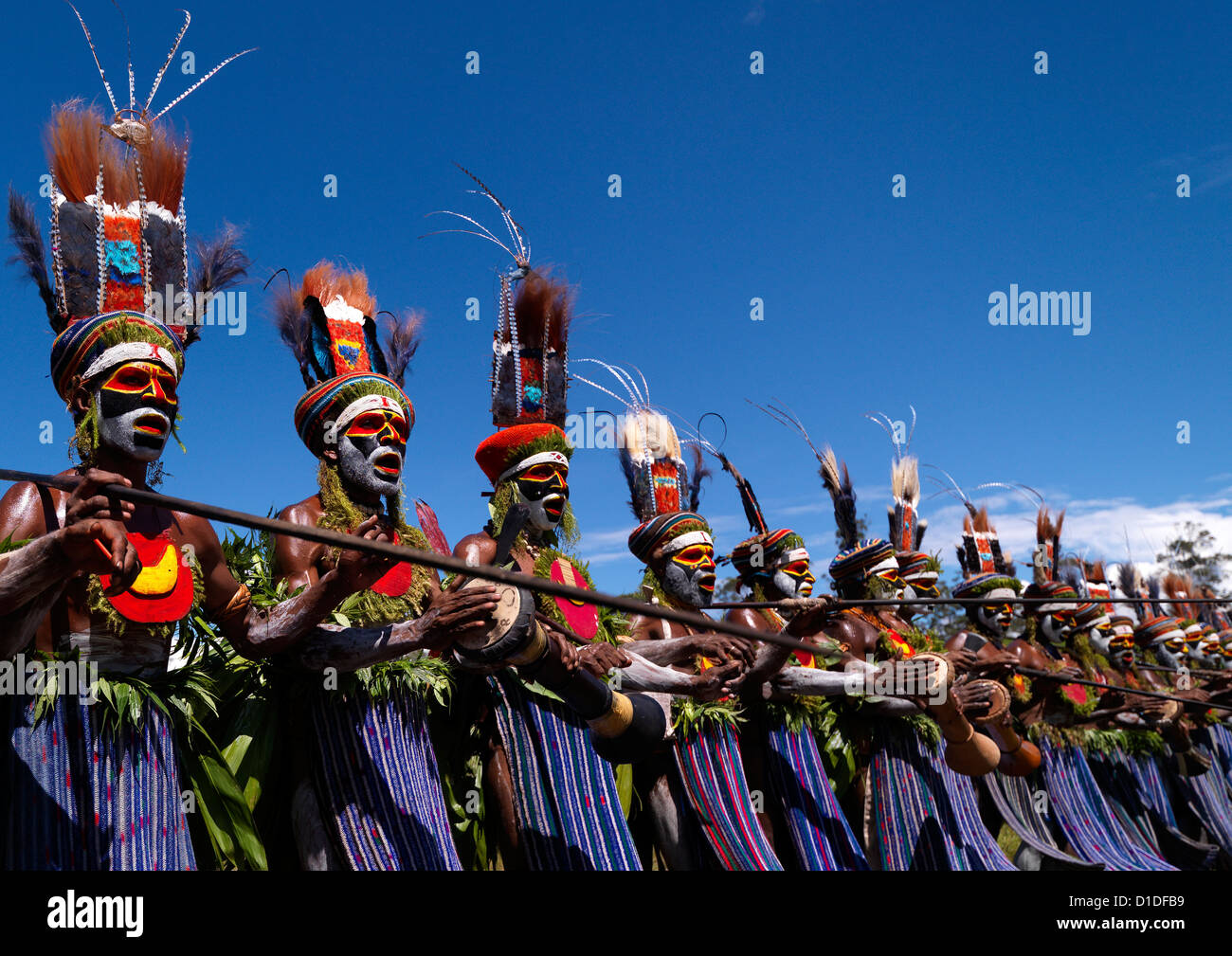 Le mont Hagen sing sing festival, Highlands, Papouasie Nouvelle Guinée Banque D'Images