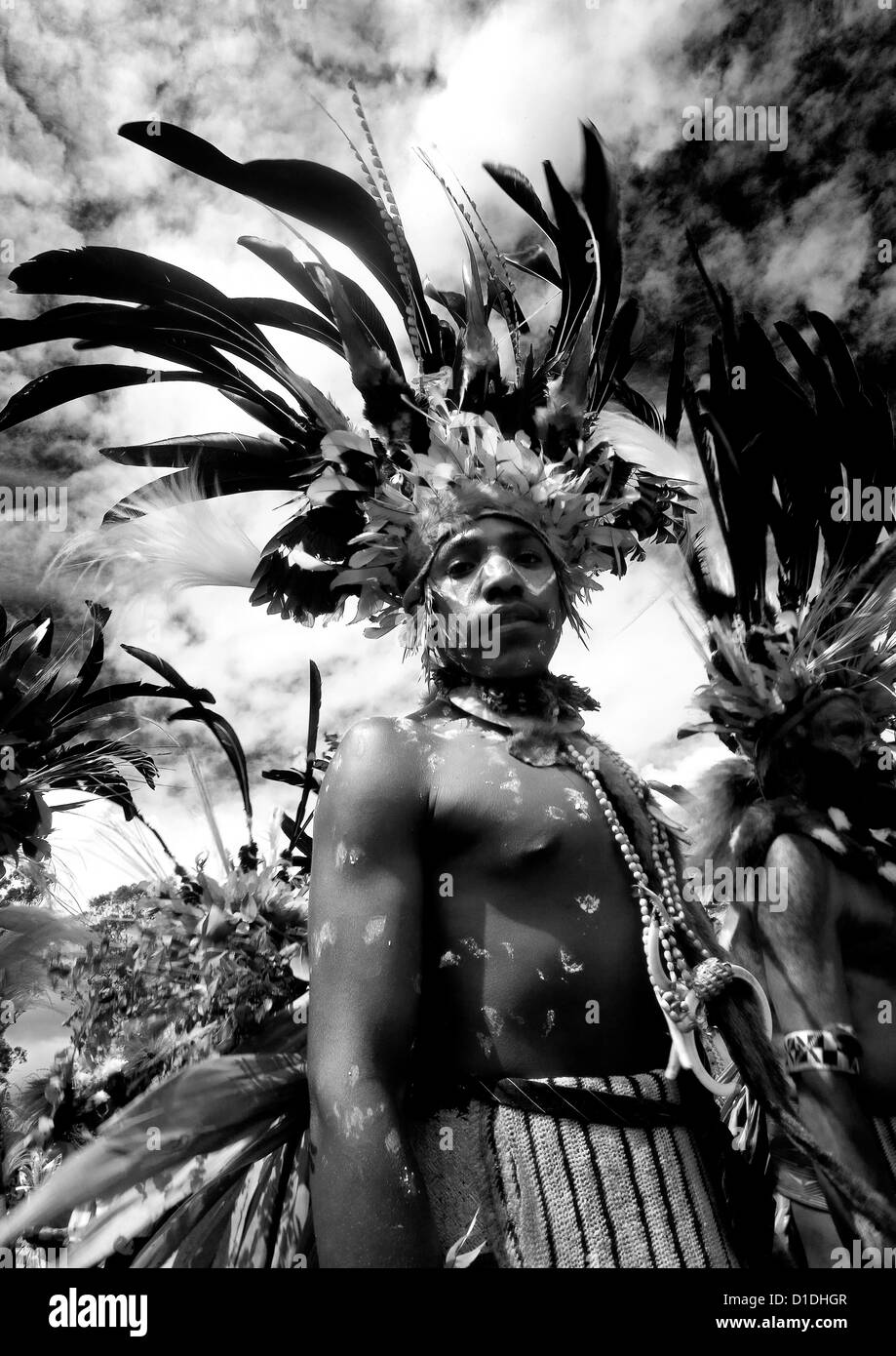 Le mont Hagen sing sing festival, Highlands, Papouasie Nouvelle Guinée Banque D'Images