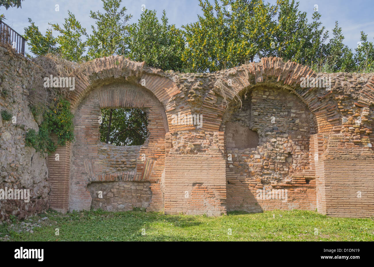 Le mont Palatin ruines, Rome, Italie Banque D'Images