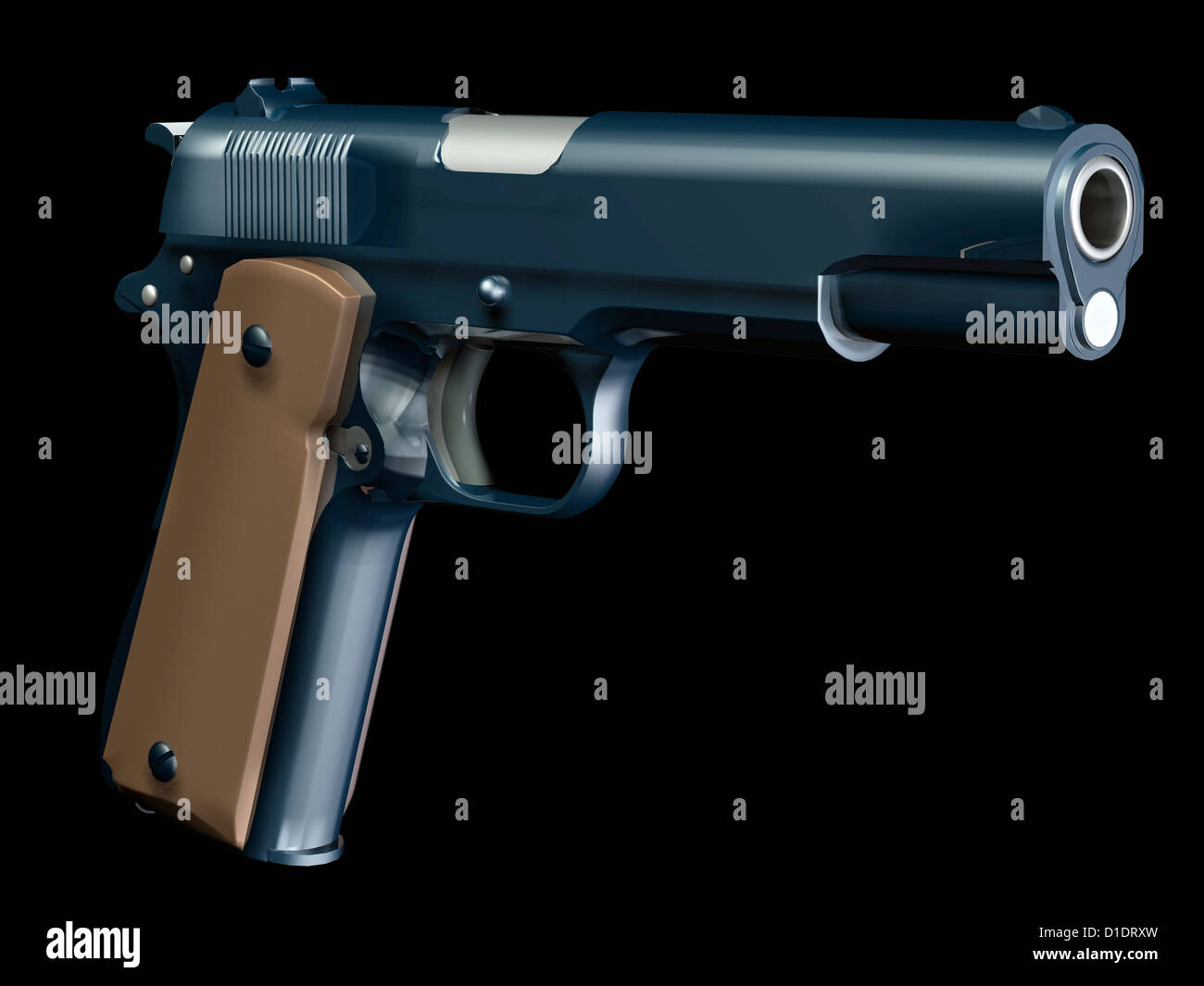 Arme de poing, un pistolet Colt Banque D'Images