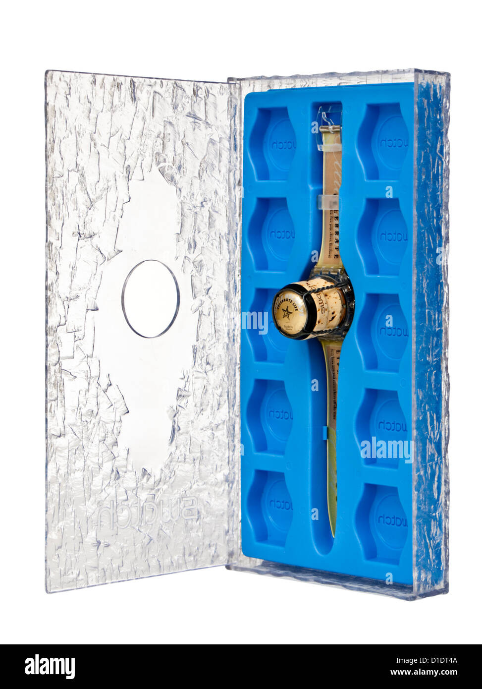 La vie' Swatch mousseux montre-bracelet (GZ902) à partir de l'hiver 1998  (collection spéciale Noël, édition limitée de 30 000 Photo Stock - Alamy