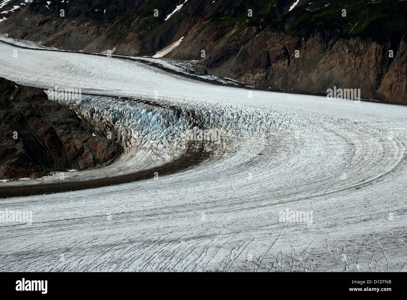 Le Glacier Salmon dans le nord de la Colombie-Britannique. Banque D'Images