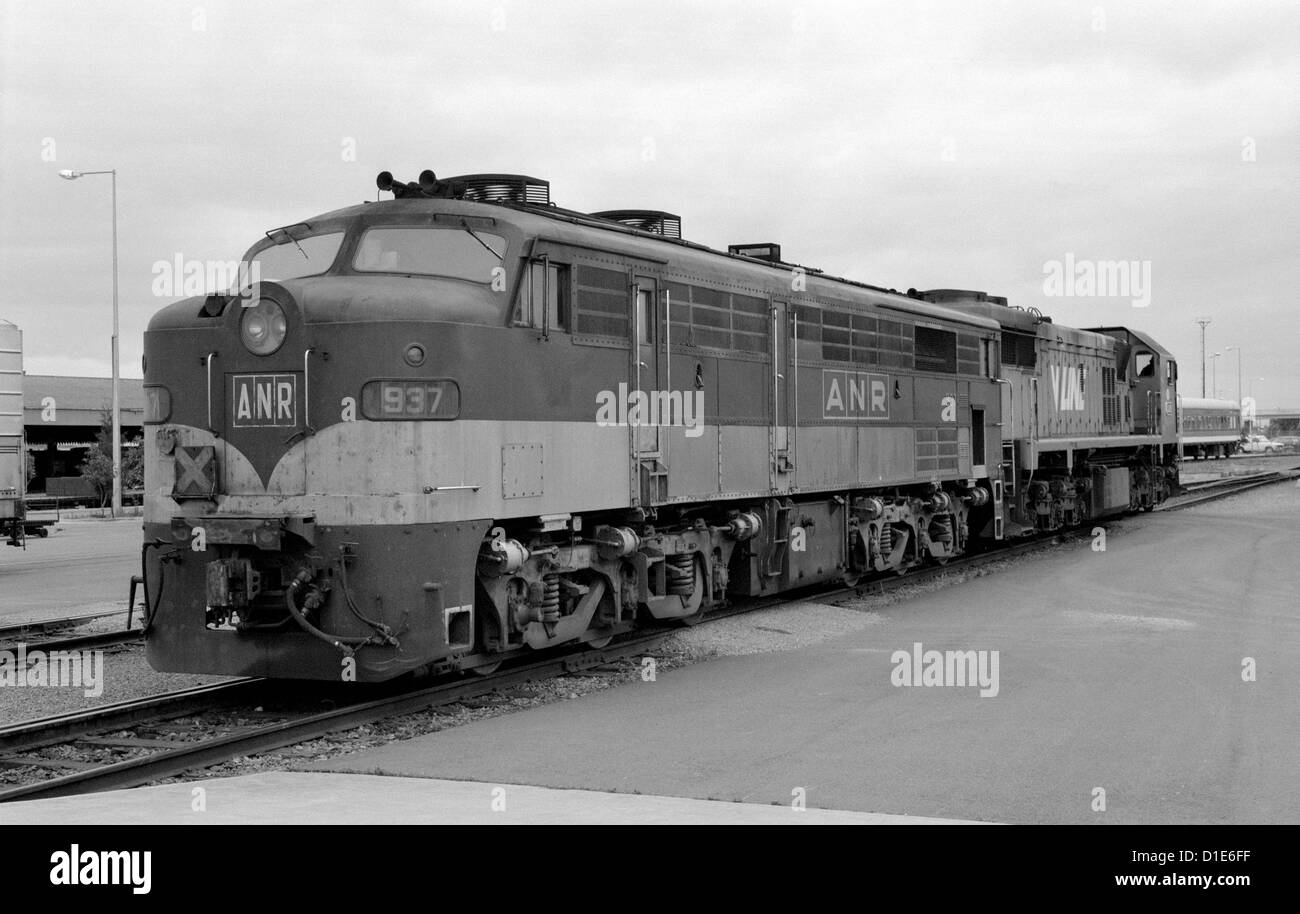 Australian National 930 locomotives diesel de la classe No 937 à Adélaïde, Australie. 1987 Banque D'Images