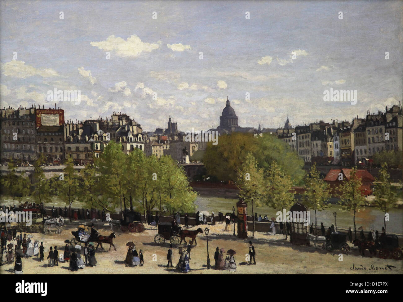 Claude Monet 1906-1957,quai du Louvre,circa 1867 Banque D'Images