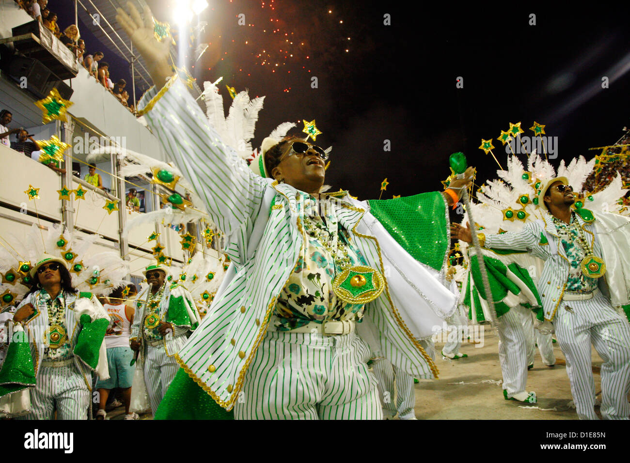 Défilé de carnaval à le Sambodrome, Rio de Janeiro, Brésil, Amérique du Sud Banque D'Images