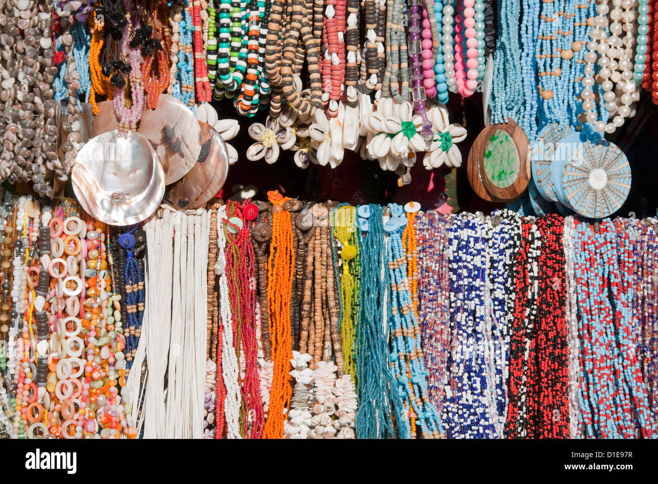 Magasin d'artisanat dans la région de Puerta Maya, l'île de Cozumel, Quintana Roo, Mexique, Amérique du Nord Banque D'Images