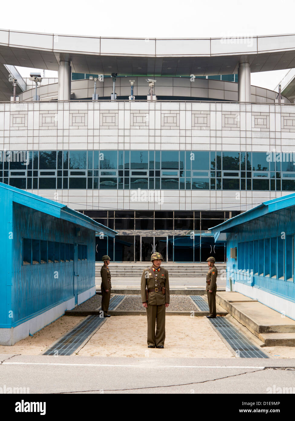 Panmunjom, DMZ, frontière avec la Corée du Sud, Kaesong, République populaire démocratique de Corée (RPDC), la Corée du Nord, d'Asie Banque D'Images