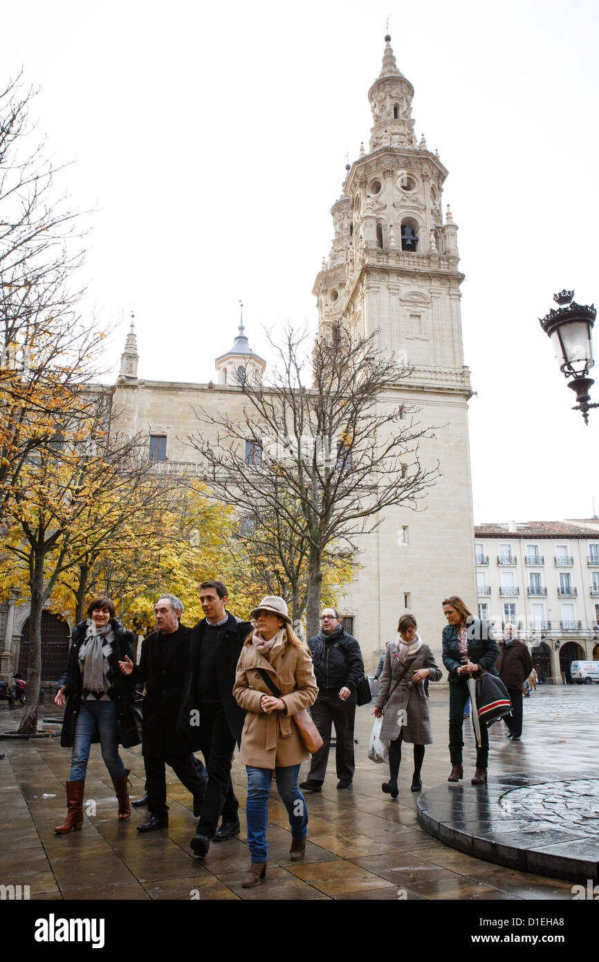 15/12/12 chef Ferran Adria sur visite à Logroño, La Rioja, Espagne. Prix du voyage marqué Logroño capitale gastronomique de l'Espagne 2012. Banque D'Images