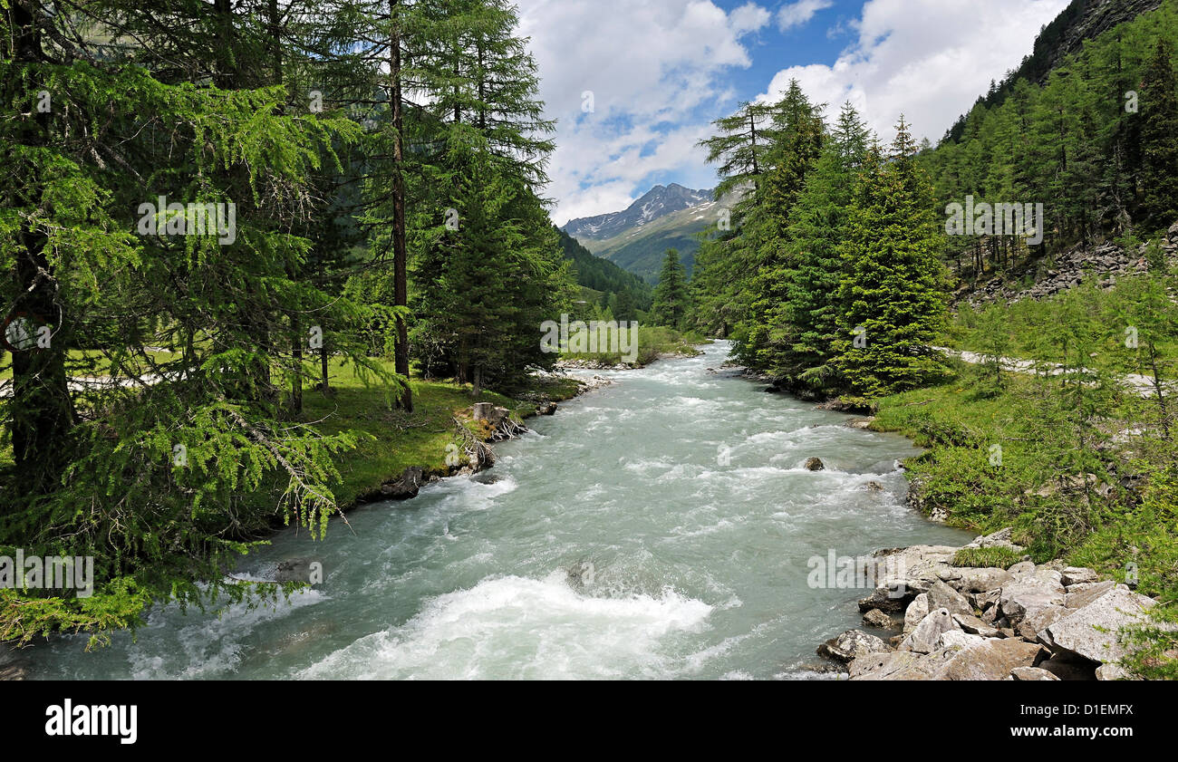 Paysage alpin et, Tyrol, Autriche Banque D'Images