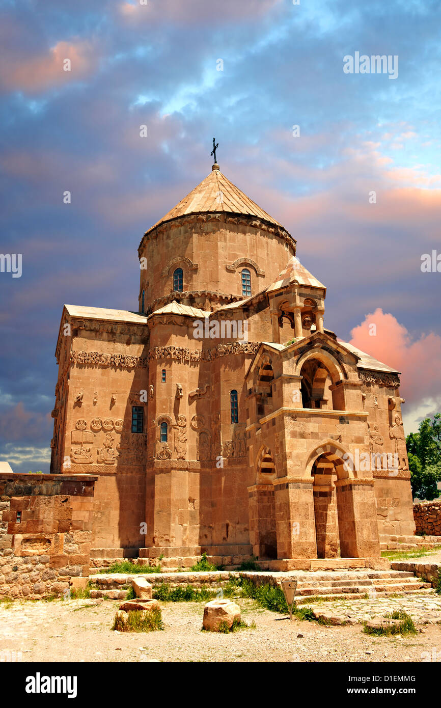 10e siècle cathédrale orthodoxe arménienne de la Sainte Croix sur l'île Akdamar, Lac de Van en Turquie 66 Banque D'Images