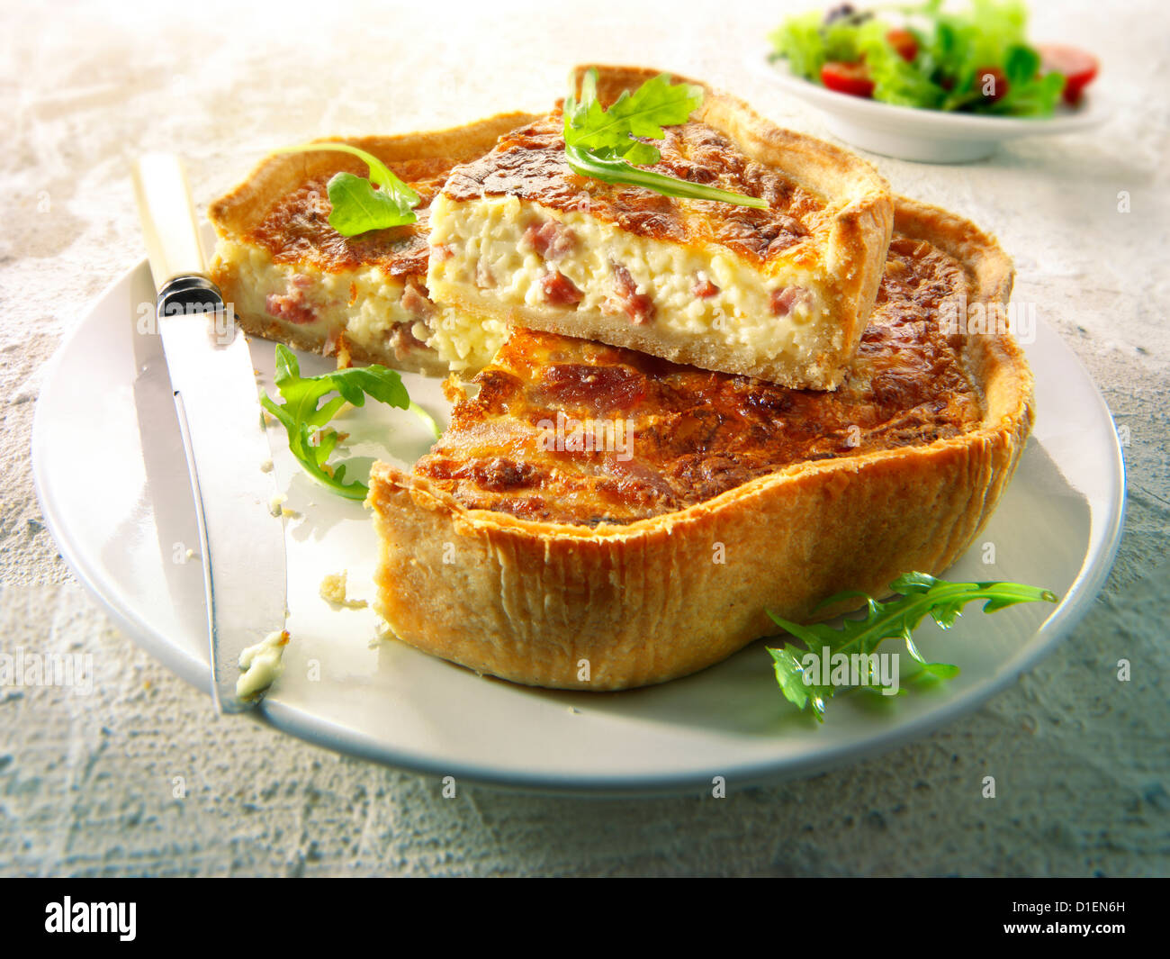 La quiche lorraine, Banque D'Images