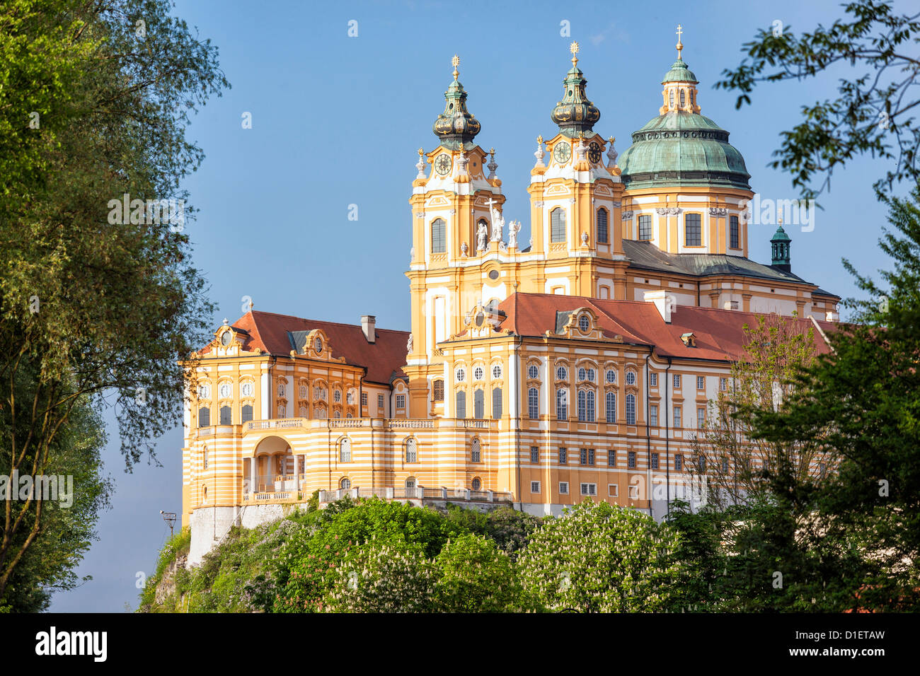 À l'Abbaye de Melk, Autriche Danube Banque D'Images