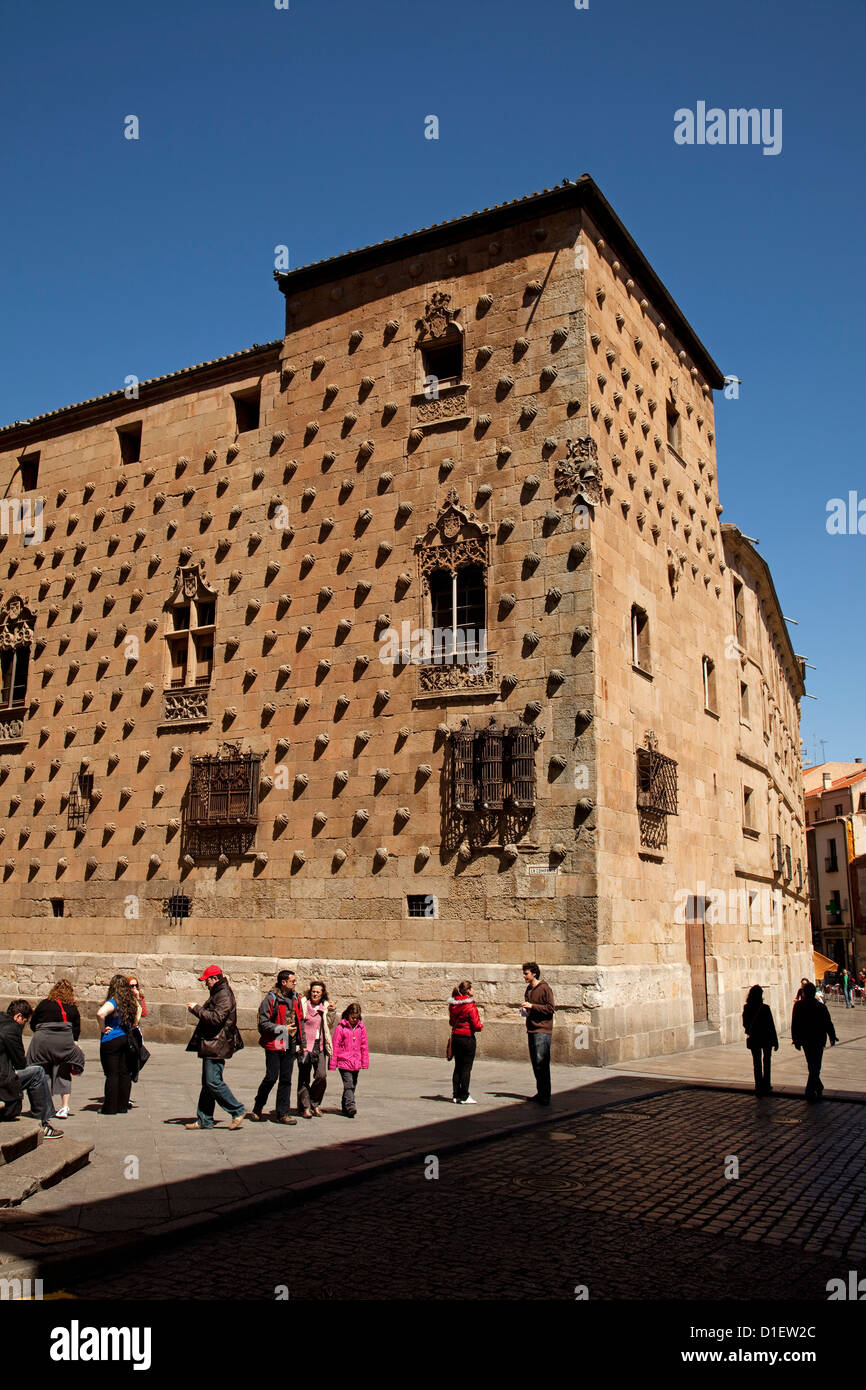 Casa de las Conchas Salamanque Castille Leon Espagne Banque D'Images Casa de las Conchas Salamanque Castille Leon Espagne Banque D'Images