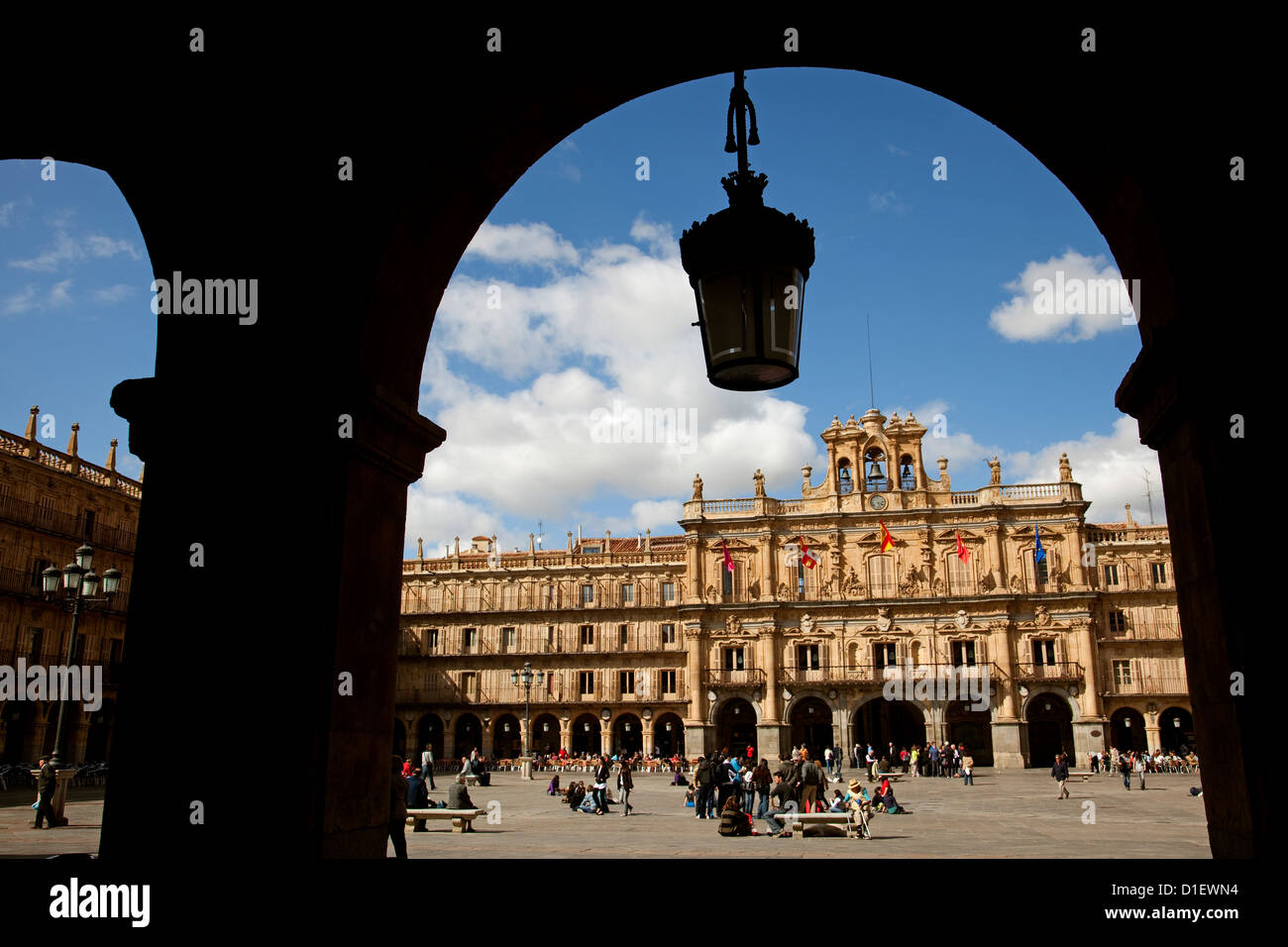 Plaza Mayor Salamanca Castilla Leon Espagne Banque D'Images Plaza Mayor Salamanca Castilla Leon Espagne Banque D'Images
