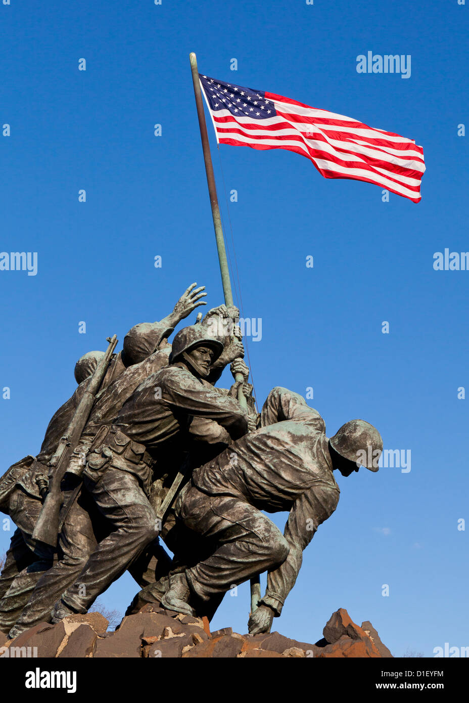 Mémorial du Corps des Marines des États-Unis - Washington, DC USA Banque D'Images
